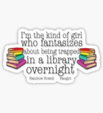 Fangirl Quote Sticker