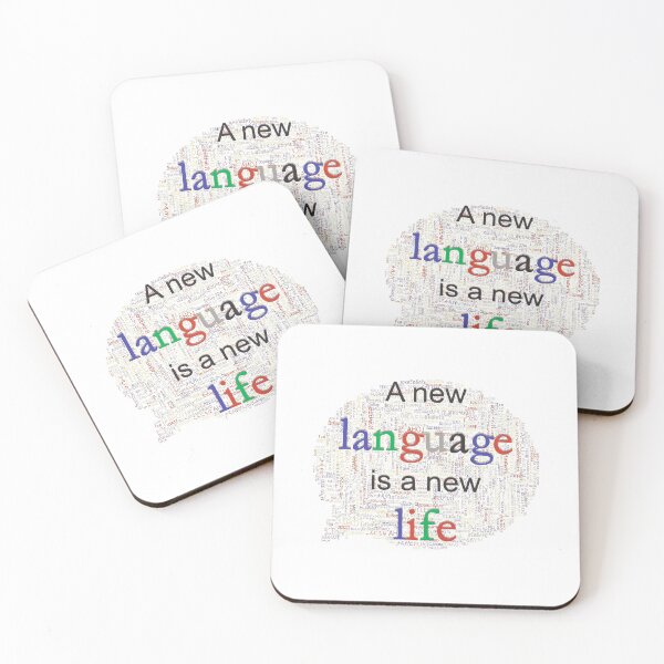 Item preview, A new language is a new life. designed and sold by AhMath.