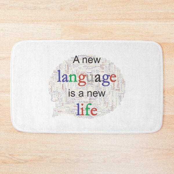 Item preview, A new language is a new life. designed and sold by AhMath.