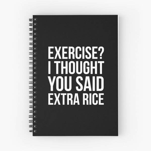 Item preview, Exercise? I Thought You Said Extra Rice designed and sold by evokearo.