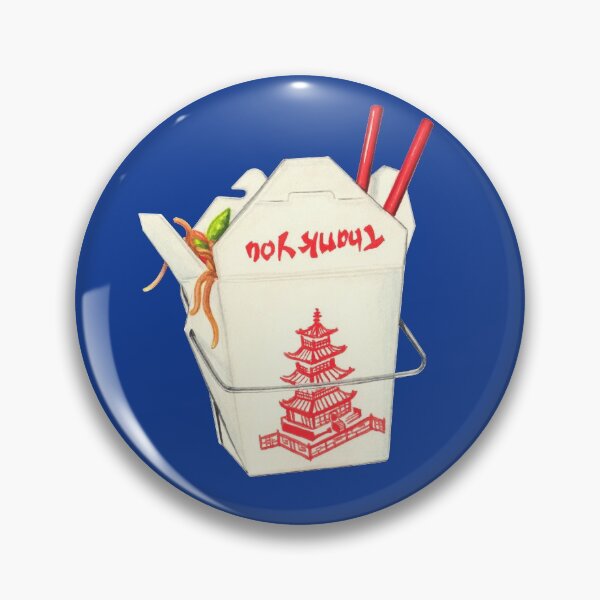 Item preview, Chinese Takeout Pattern - Blue designed and sold by Kelly  Gilleran.