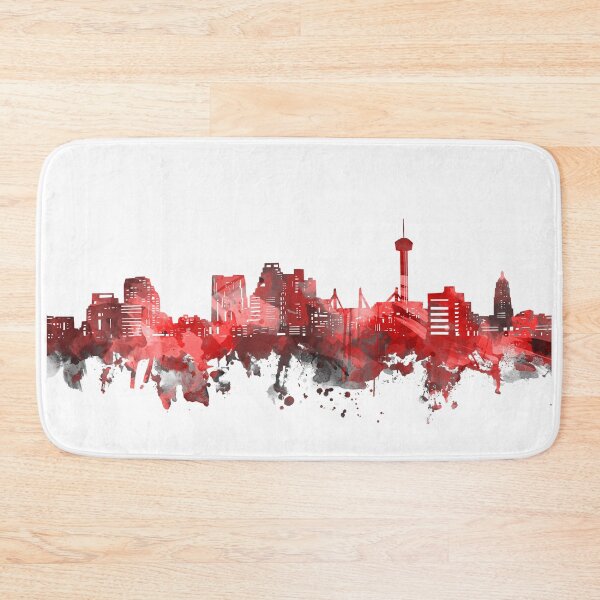 Item preview, san antonio skyline red designed and sold by BekimART2.