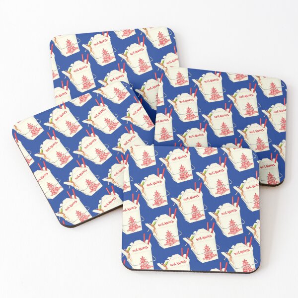 Item preview, Chinese Takeout Pattern - Blue designed and sold by Kelly  Gilleran.
