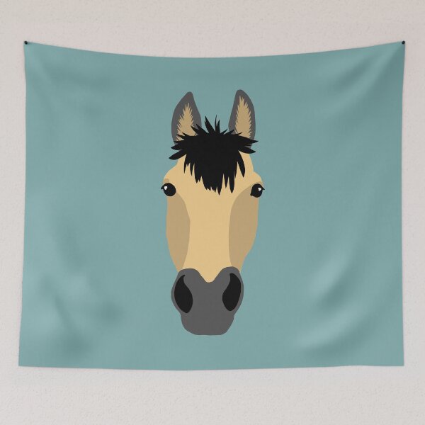Item preview, Buckskin Horse Head designed and sold by HorseFly Ranch.