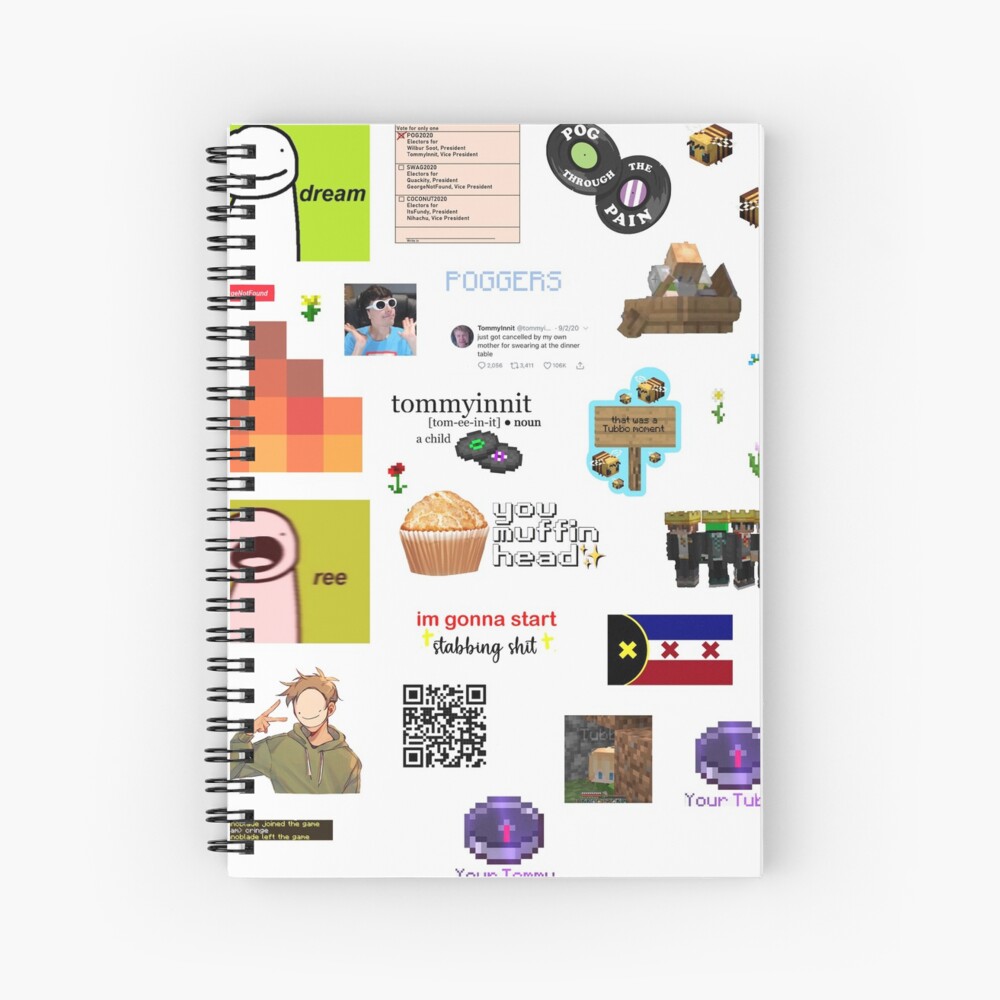 Dream Smp Memes Spiral Notebook For Sale By Kailanisong Redbubble