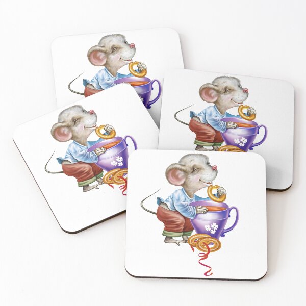 Item preview, rat with a cup of tea and a bun designed and sold by zanbo.