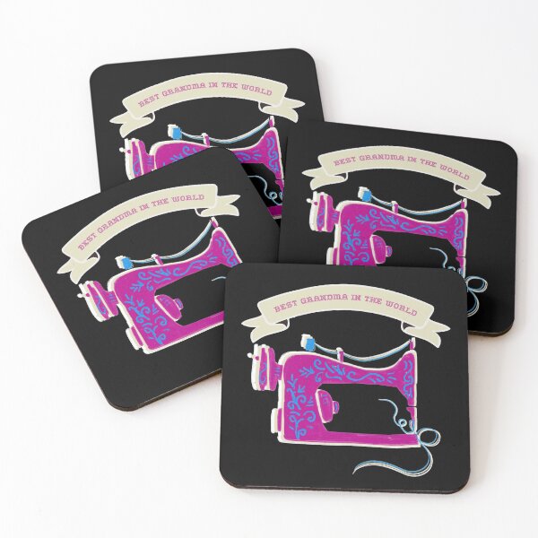 Item preview, Best grandma in the world sewing machine pink designed and sold by Zwuck.