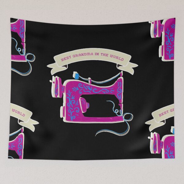Item preview, Best grandma in the world sewing machine pink designed and sold by Zwuck.