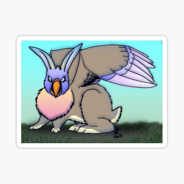 RabbitParrot Sticker