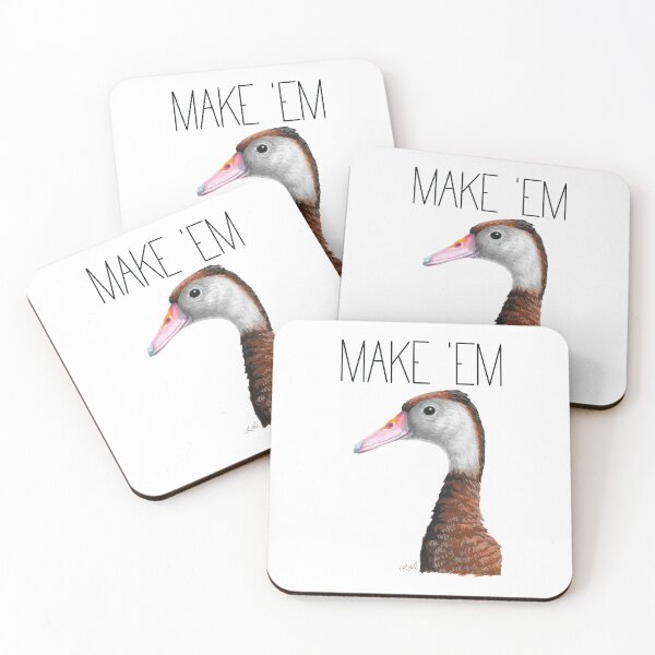 Item preview, Make 'Em Whistle (Black-bellied Whistling Duck) designed and sold by LauraWolfArtist.