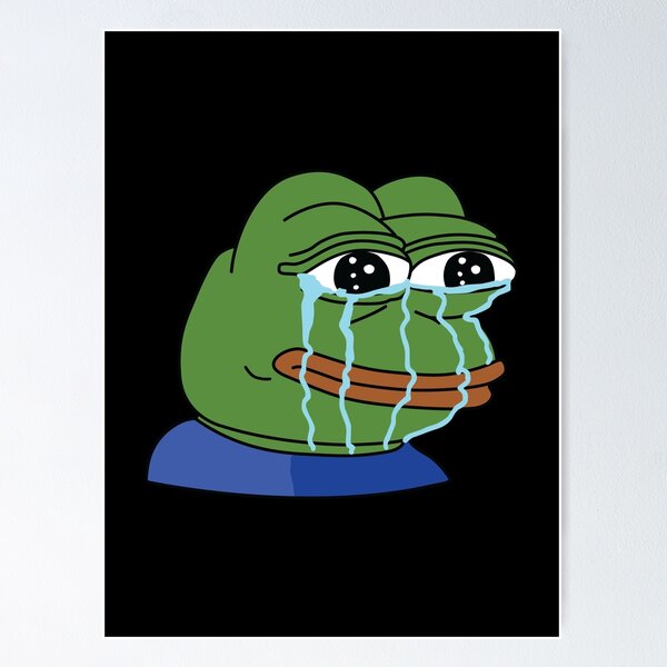 Pepega Funny Stream Emote' Poster by Husti, Displate in 2023