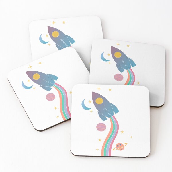 Item preview, Outer Space Rainbow Rocket designed and sold by Timeforplay.