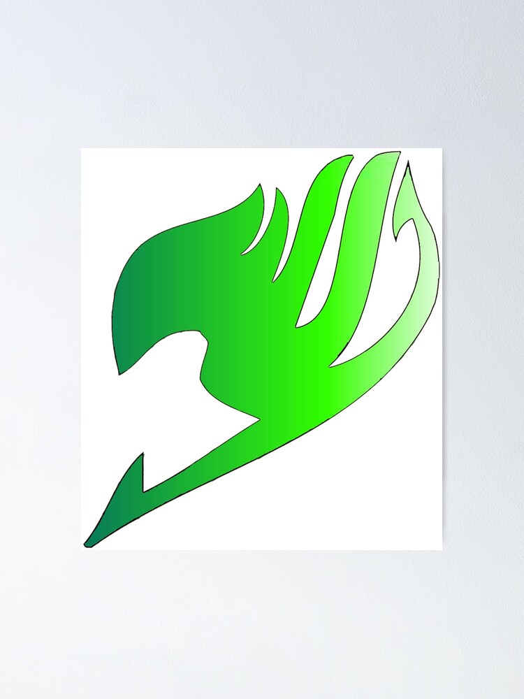 Poster Fairy Tail Green Fade Symbol Par Secarus Redbubble