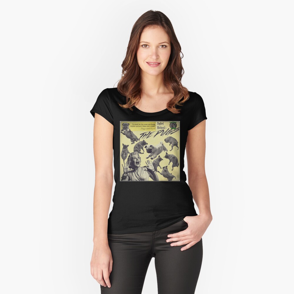 Item preview, Fitted Scoop T-Shirt designed and sold by darklordpug.