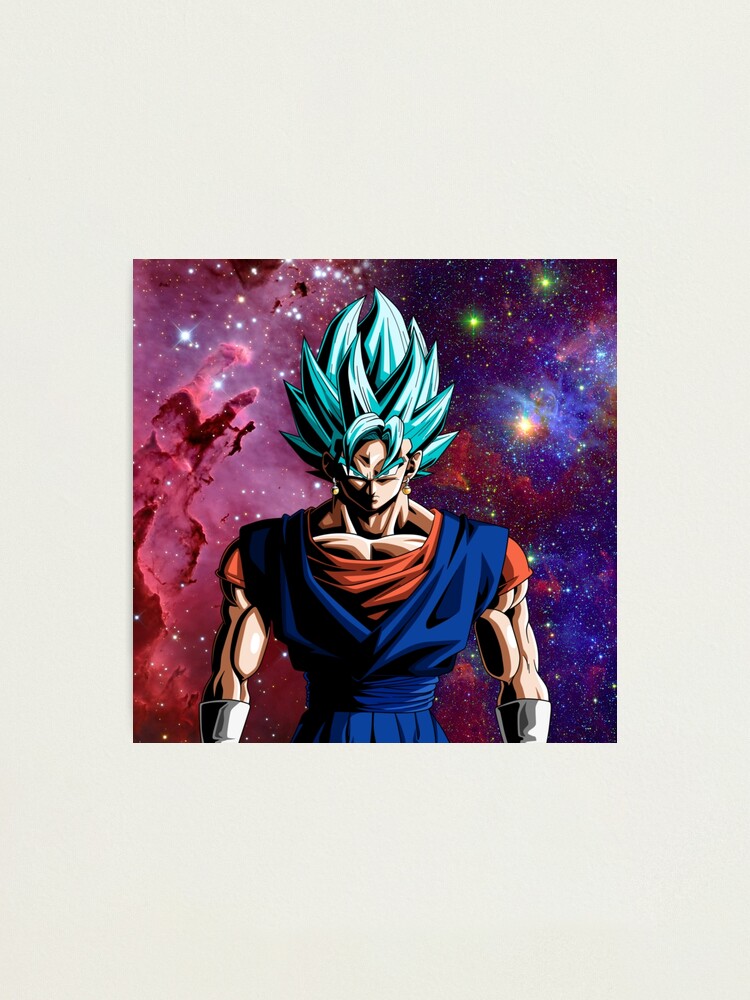 Goku Super Saiyan Blue Kaioken Silk Poster Printed Wall Decor 20 x