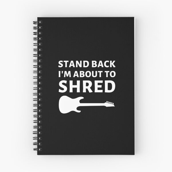 Item preview, stand back I'm About To Shred guitar designed and sold by megahamdesigns.