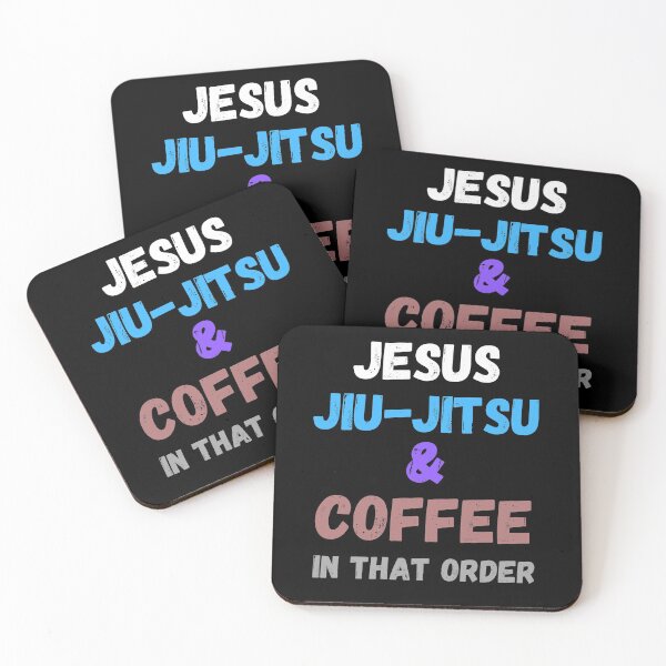 Item preview, Jesus, Jiu-Jitsu & Coffee designed and sold by AlexArtwork.