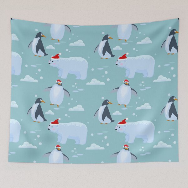 Item preview, Bears & Penguins Pattern designed and sold by samer11.