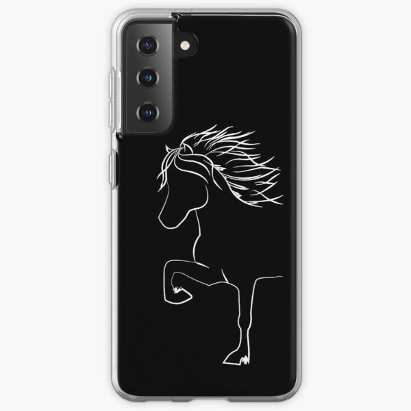King Kolbi Dark Stylish Icelandic Horse Merch for Horse lovers Samsung Galaxy Soft Case
