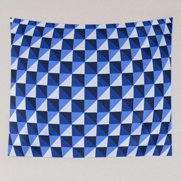 Item preview, Patrón de damas hinchado - Azul agua fría designed and sold by miTeless seDign.