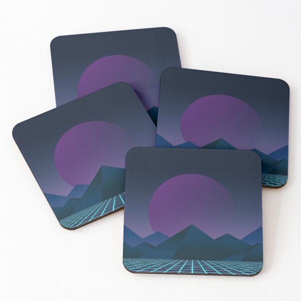 Item preview, Abstract 80s Synthwave futuristic retro designed and sold by Cursed Design.