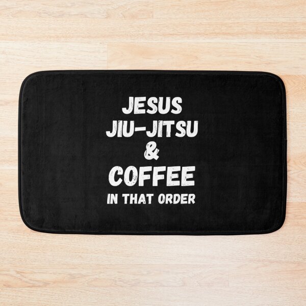 Item preview, Jesus, Jiu-Jitsu & Coffee (white) designed and sold by AlexArtwork.