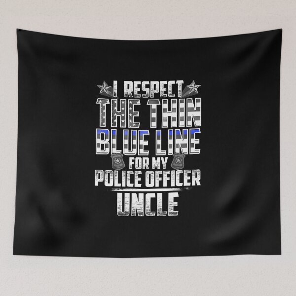Item preview, Uncle Police Officer Thin Blue Line designed and sold by wheedesign.