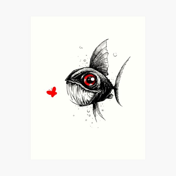 Piraña Art Print