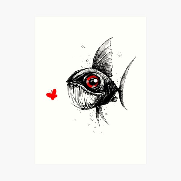 Piraña Art Print