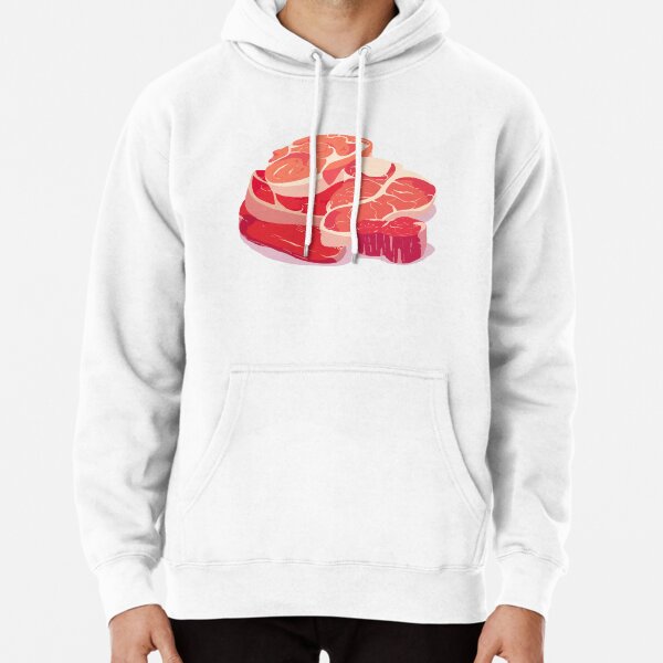 Kangaroo pocket best sale raw meat hoodie