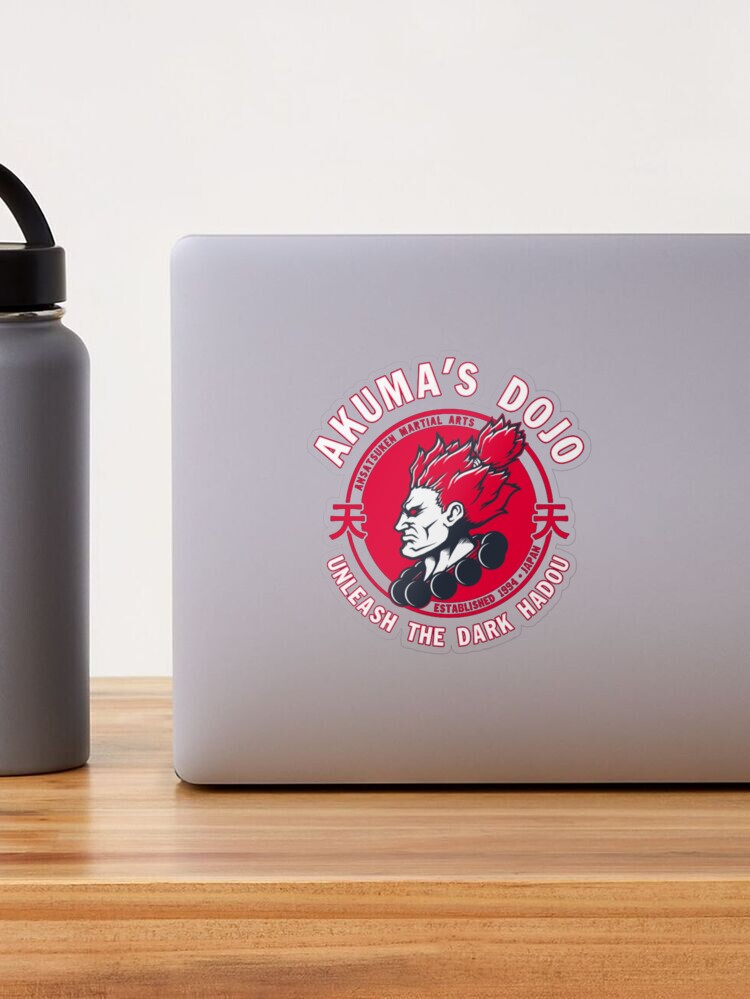 Demon Dojo Akuma Street Fighter Sticker for Sale by A Little Bit of  Everything