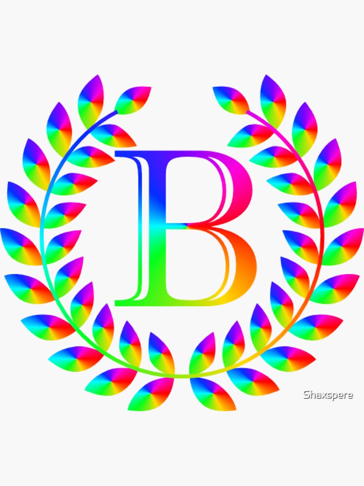 "Monogram Of The Letter "B"" Sticker For Sale By Shaxspere | Redbubble