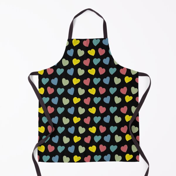 Aperçu de l'œuvre Cheerful Chalk Hearts - Noir créée et vendue par Kittys-Art.