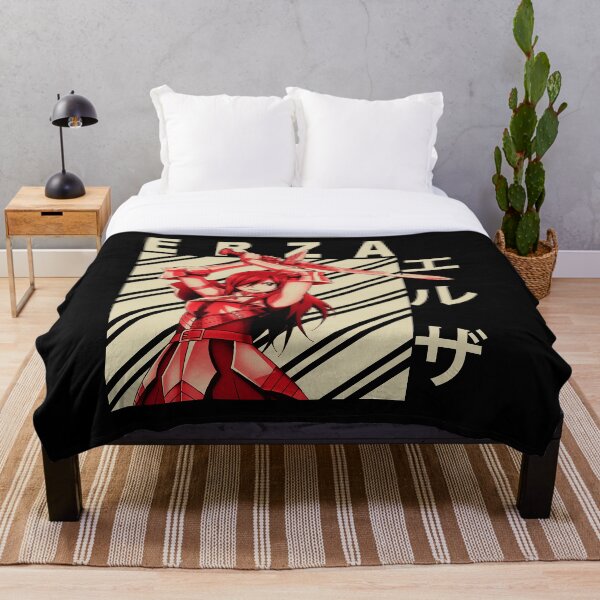 Erza Scarlet - Vintage Art Throw Blanket