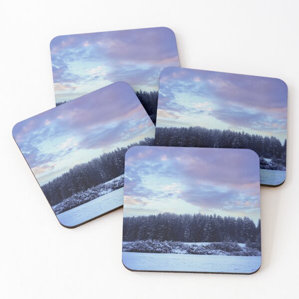 Item preview, sunset in winter landscape designed and sold by ToniStauche.