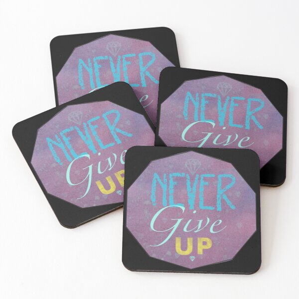 Item preview, JW stickers - Never Give Up - galaxy style designed and sold by Shutterbunny Art & Creative.