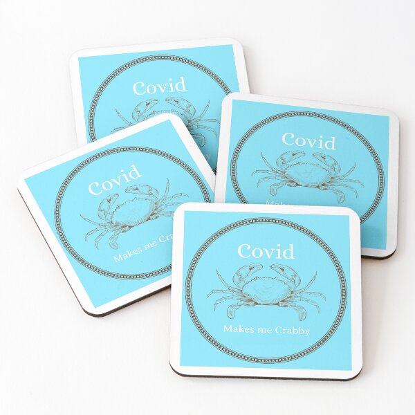 Item preview, Covid Makes me Crabby with a cool looking Crab designed and sold by JerseyBoysTees.