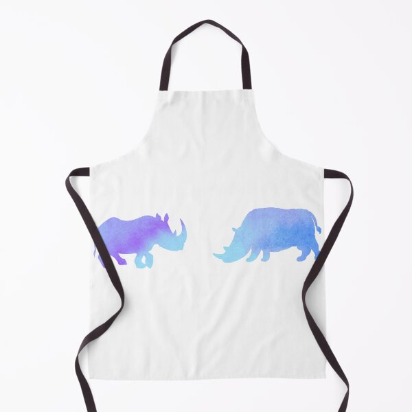 Item preview, Blue Watercolor Rhinoceros designed and sold by Hedda Young.