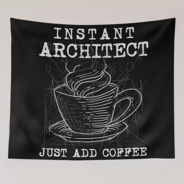 Item preview, Instant Architect Just Add Coffee - Distressed Architectural Coffee Mug Blueprint designed and sold by miftake.