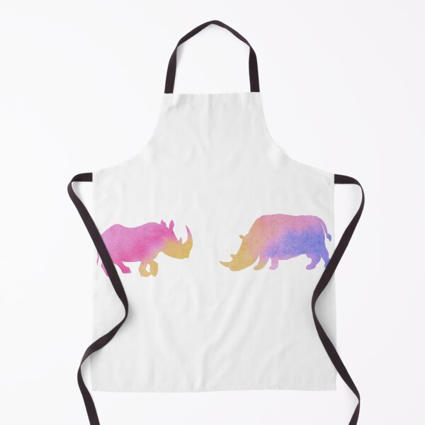 Item preview, Pink Watercolor Rhinoceros designed and sold by Hedda Young.