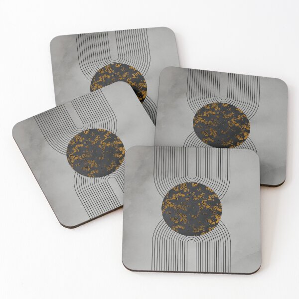 Item preview, Abstract Mustard Patterned Moon designed and sold by GaiaByMila.