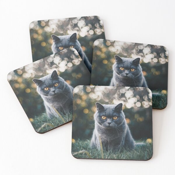 Item preview, Outdoor Russian Blue Cat designed and sold by Alladin7.
