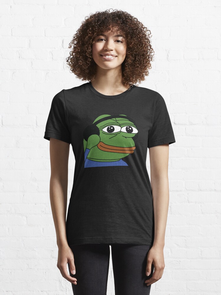 Kids Pepega Pepe T-Shirt Emote Black : : Clothing, Shoes &  Accessories