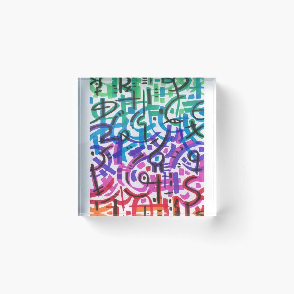 Item preview, Abstract Colorful Doodle Pattern designed and sold by kattvalk.