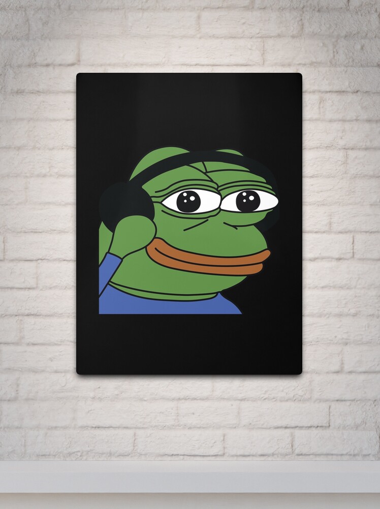 Pepega Funny Stream Emote' Poster, picture, metal print, paint by Husti