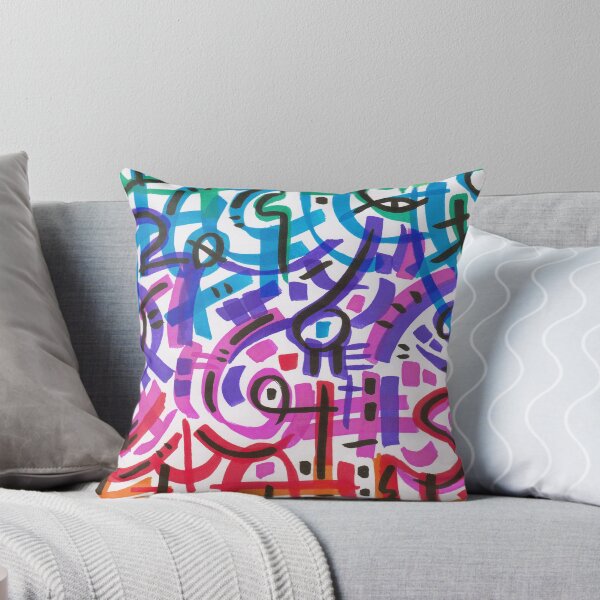 Item preview, Abstract Colorful Doodle Pattern designed and sold by kattvalk.