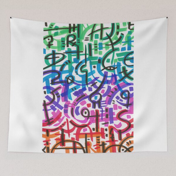 Item preview, Abstract Colorful Doodle Pattern designed and sold by kattvalk.