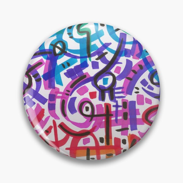 Item preview, Abstract Colorful Doodle Pattern designed and sold by kattvalk.