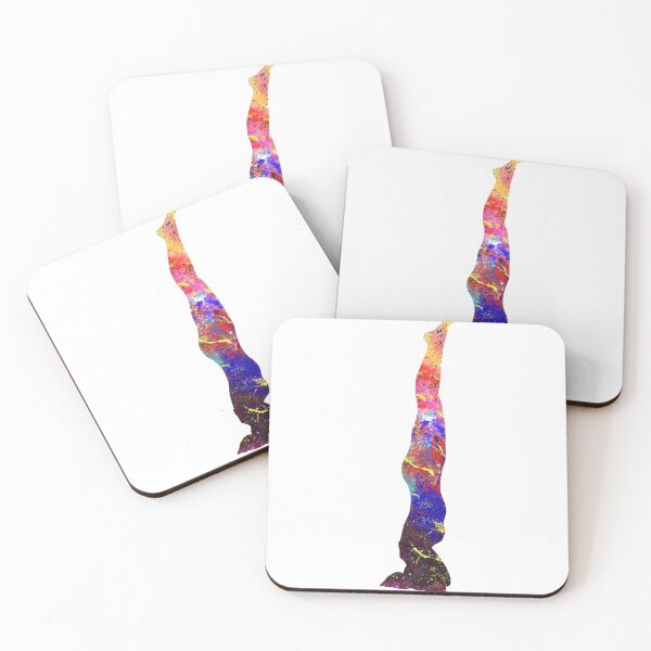 Item preview, Supported Headstand Iv 180 Watercolor Map Yoga Quo designed and sold by vividpixelusa.