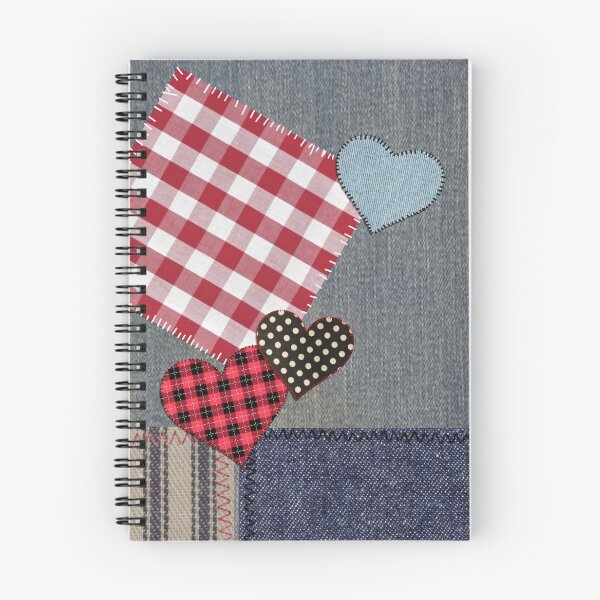 Item preview, Denim Lovin' Hillbilly Patriotic Patchwork Hearts designed and sold by Tree45.